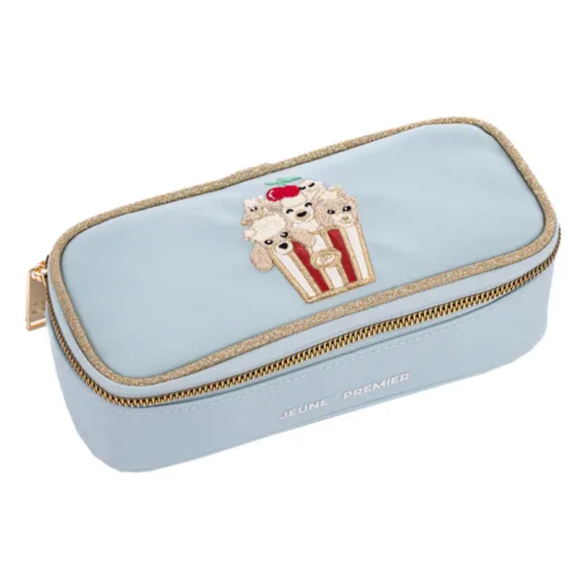 Trousse Large Popcorn | Bleu Clair