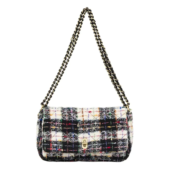 Sac Boucle Hollis Carreaux | Noir