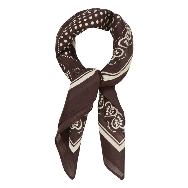 Sciarpa di Cotta abbondante | Marrone
