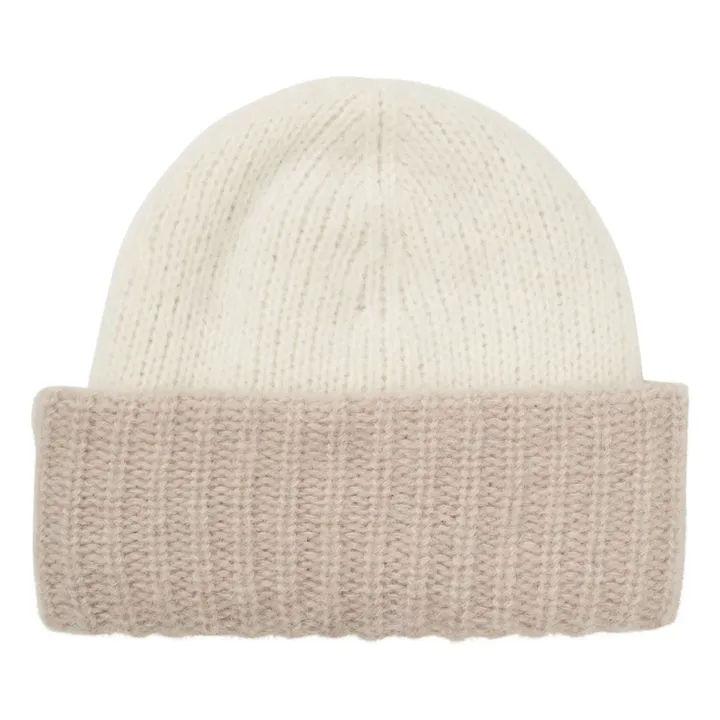 Bonnet Two-Toned Soloma Baby Alpaga | Ecru- Image produit n°0