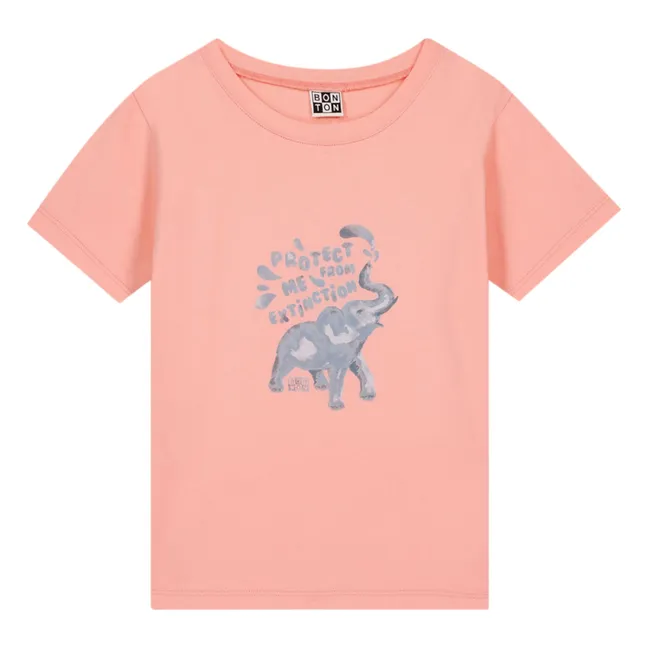 Camiseta de algodón ecológico Tubog | Rosa
