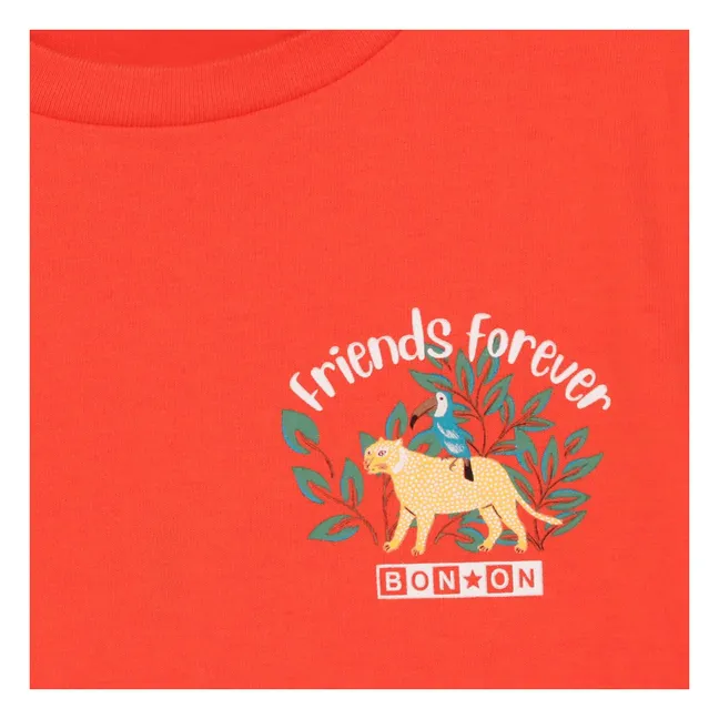 Camiseta de algodón ecológico Tubog | Naranja
