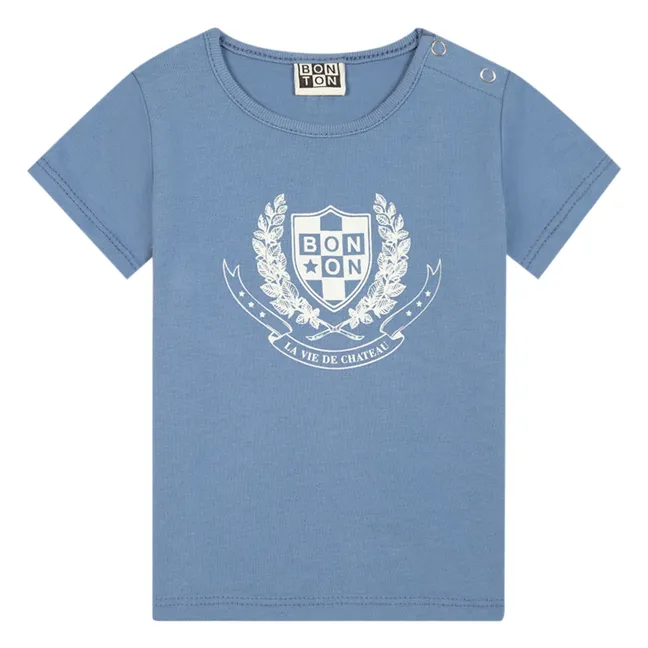 Camiseta de algodón ecológico Tubog | Azul