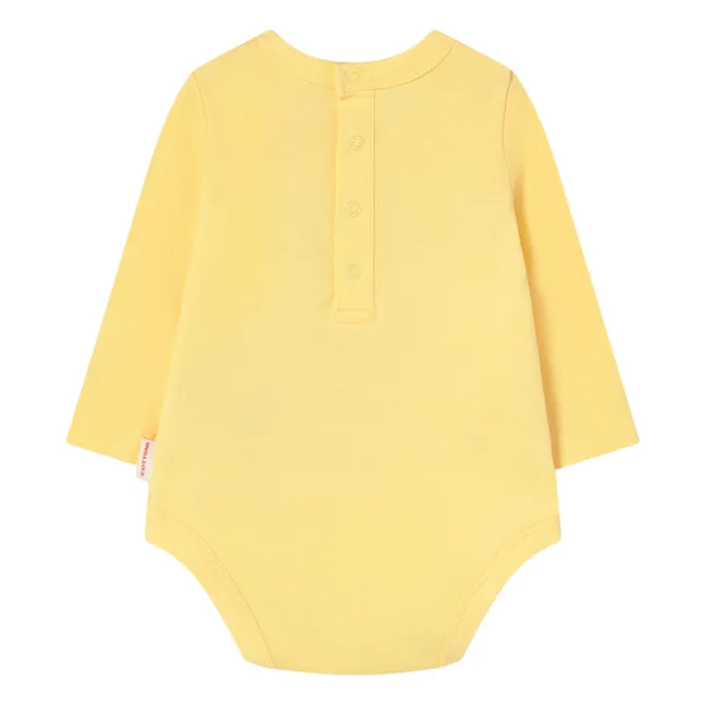 Body Hello Tiny Coton Bio | Jaune