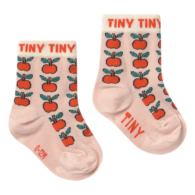 Chaussettes Pomme | Rose pâle