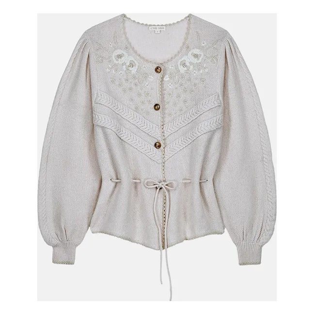 Cardigan Sandya - Collection Femme | Crème