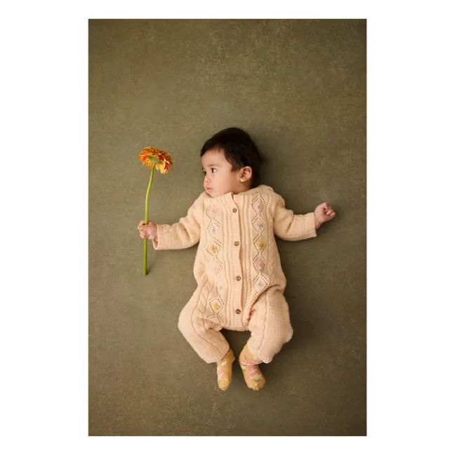 Chaussettes Hautes Chelie Fleurie | Miel