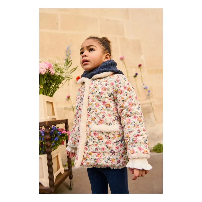 Abrigo de piel reversible Dalila Algodón orgánico | Crema