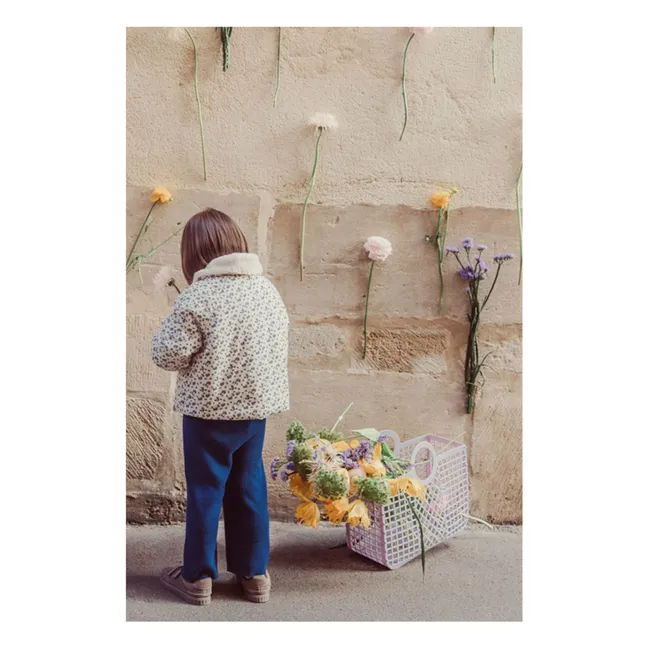 Manteau Réversible Façon Fourrure Jasmina Coton Bio | Crème