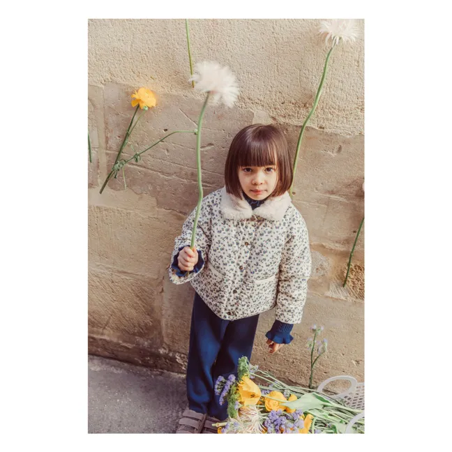 Manteau Réversible Façon Fourrure Jasmina Coton Bio | Crème