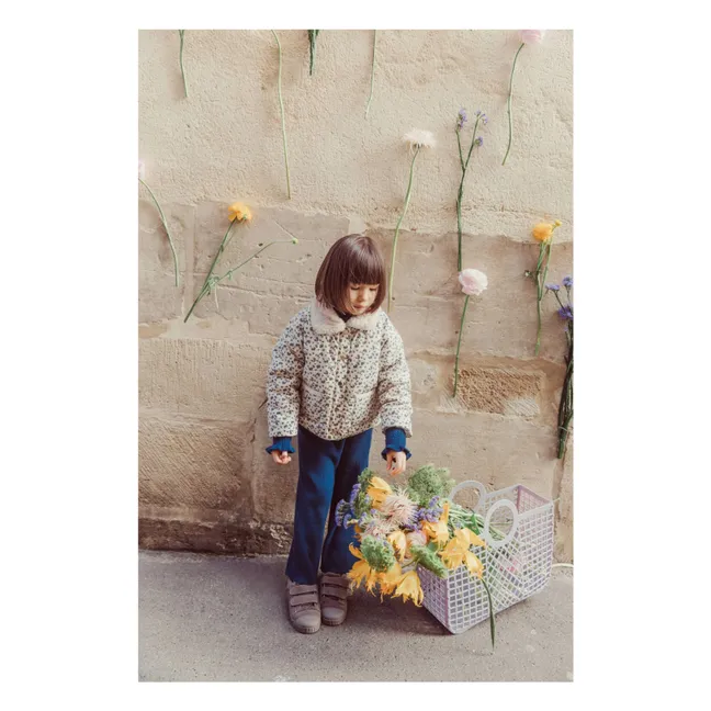 Manteau Réversible Façon Fourrure Jasmina Coton Bio | Crème