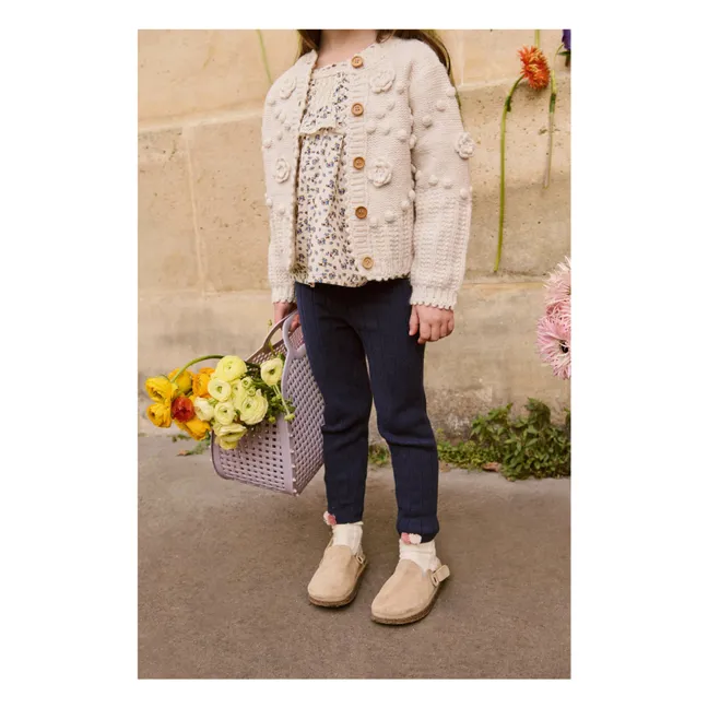 Moldavia Gerippte Legging | Navy