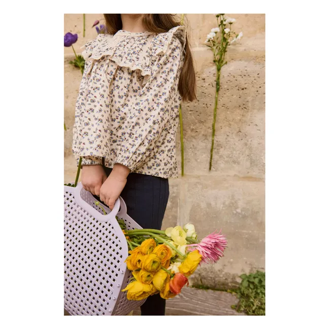 Blusa de algodón ecológico Kerien | Crema