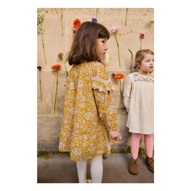 Robe Orana Fleurie Coton Bio | Miel