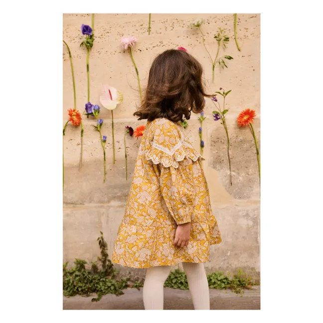 Robe Orana Fleurie Coton Bio | Miel