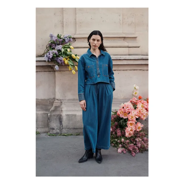 Chemise Ylayana Denim  - Collection Femme | Bleu
