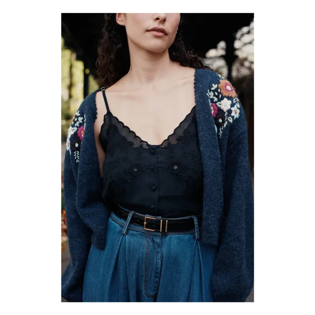 Chaleco de fibra reciclada Lunami - Colección Mujer | Azul Marino