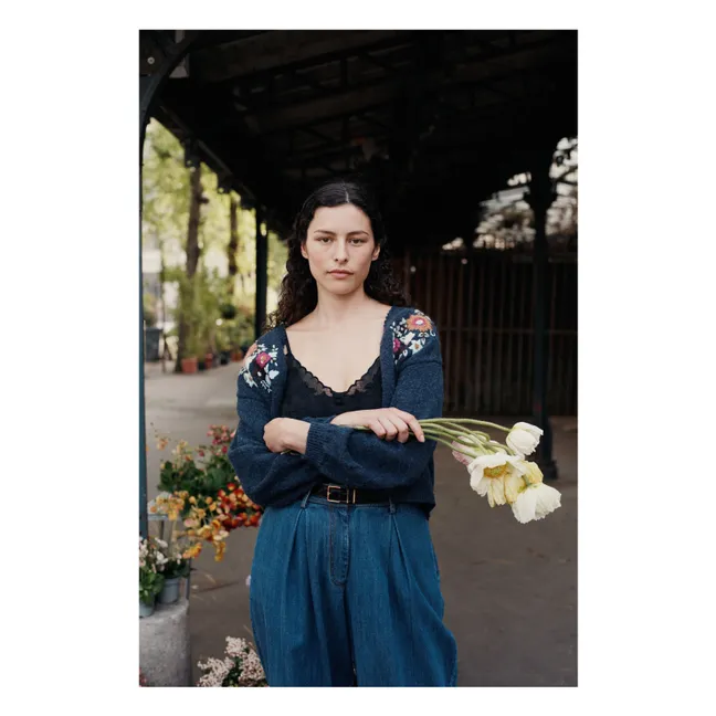 Chaleco de fibra reciclada Lunami - Colección Mujer | Azul Marino