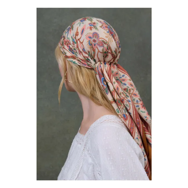 Foulard Mekness Laine - Collection Femme | Crème