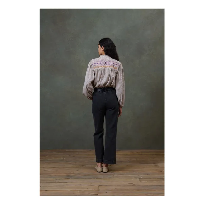 Pantalon Arlovie Coton Bio - Collection Femme | Charbon
