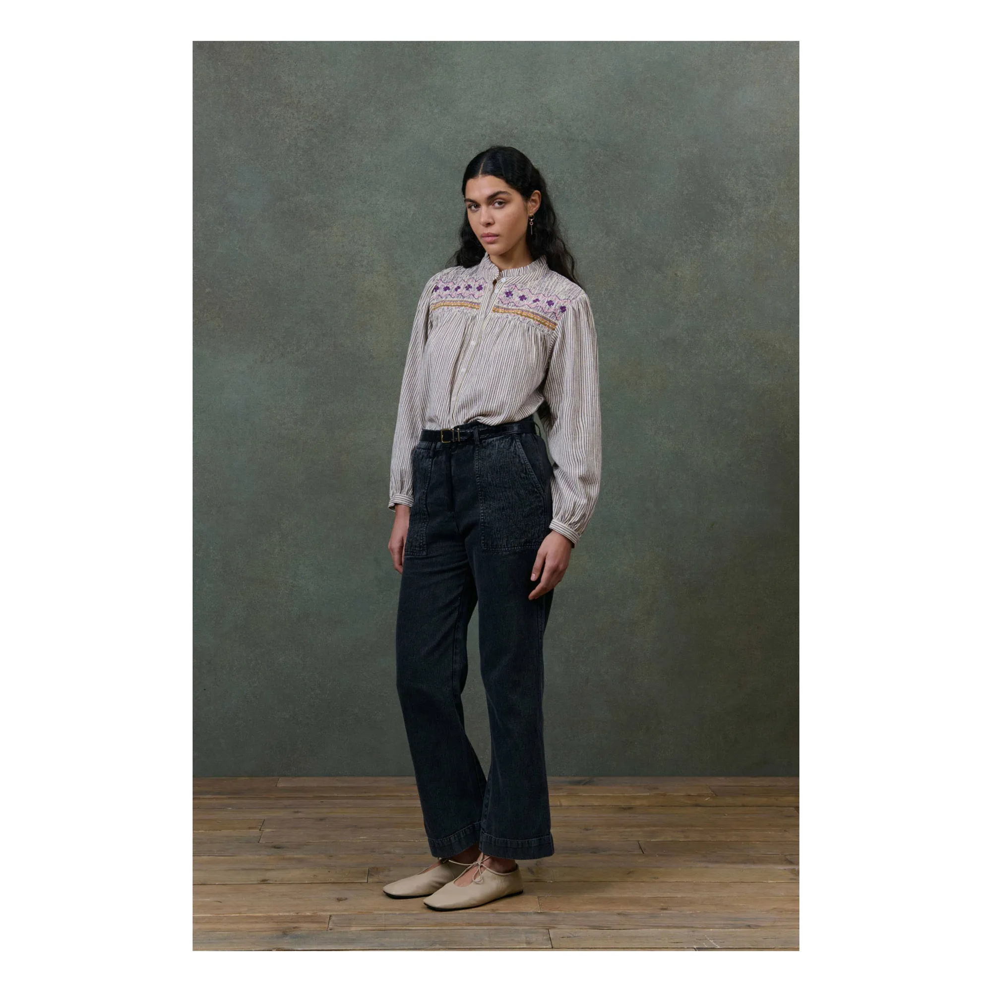 Louise Misha Women's Carbon Arlovie Organic Cotton Trousers - Collection