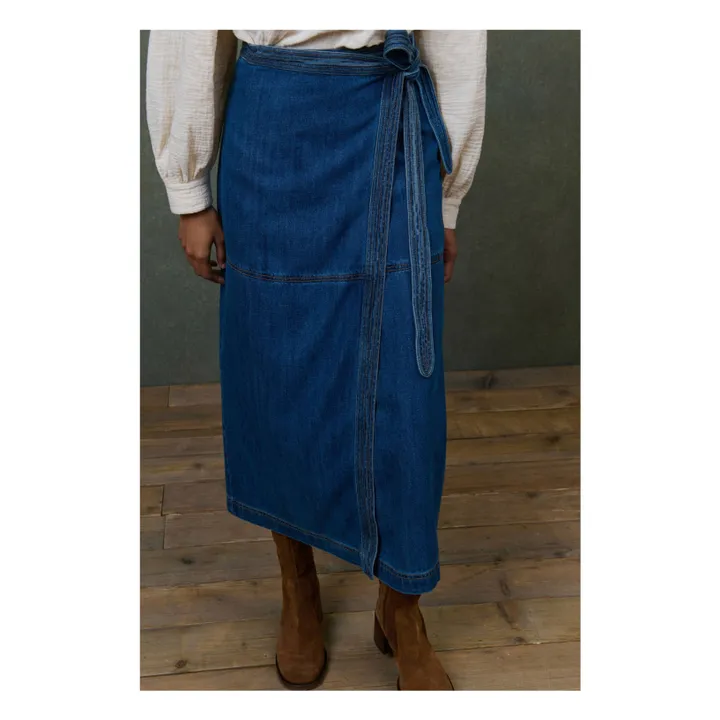 Jupe Emna Denim - Collection Femme | Bleu- Image produit n°3