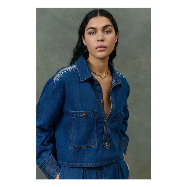 Chemise Ylayana Denim  - Collection Femme | Bleu