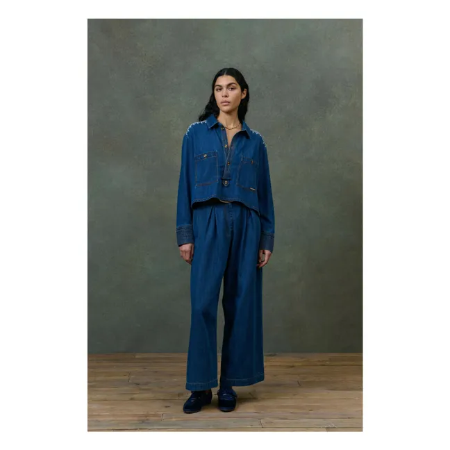 Chemise Ylayana Denim  - Collection Femme | Bleu