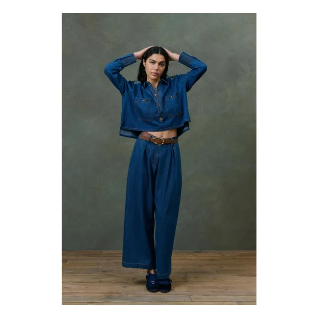 Chemise Ylayana Denim  - Collection Femme | Bleu