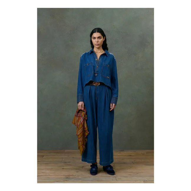 Chemise Ylayana Denim  - Collection Femme | Bleu