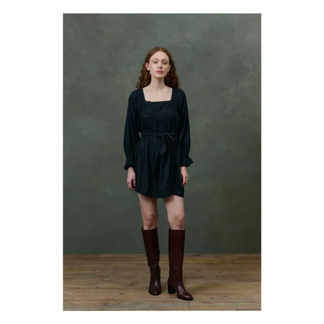 Robe Lauren Coton Bio - Collection Femme | Noir
