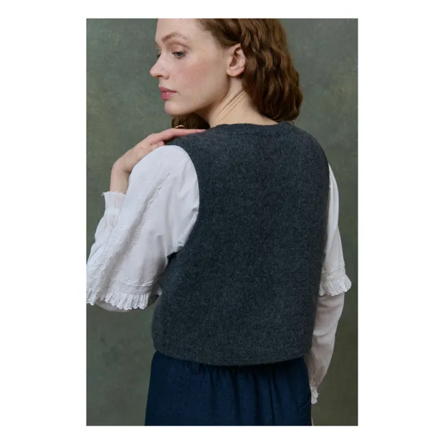 Ibinka Wool Sleeveless Vest - Damen-Kollektion | Kohle