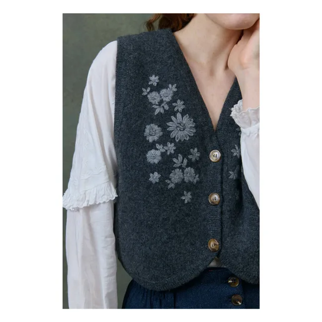 Ibinka Wool Sleeveless Vest - Damen-Kollektion | Kohle