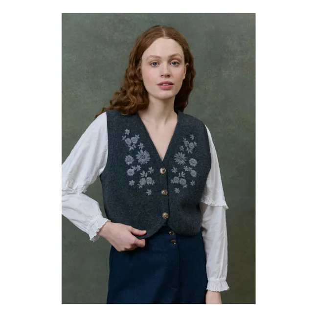 Ibinka Wool Sleeveless Vest - Damen-Kollektion | Kohle