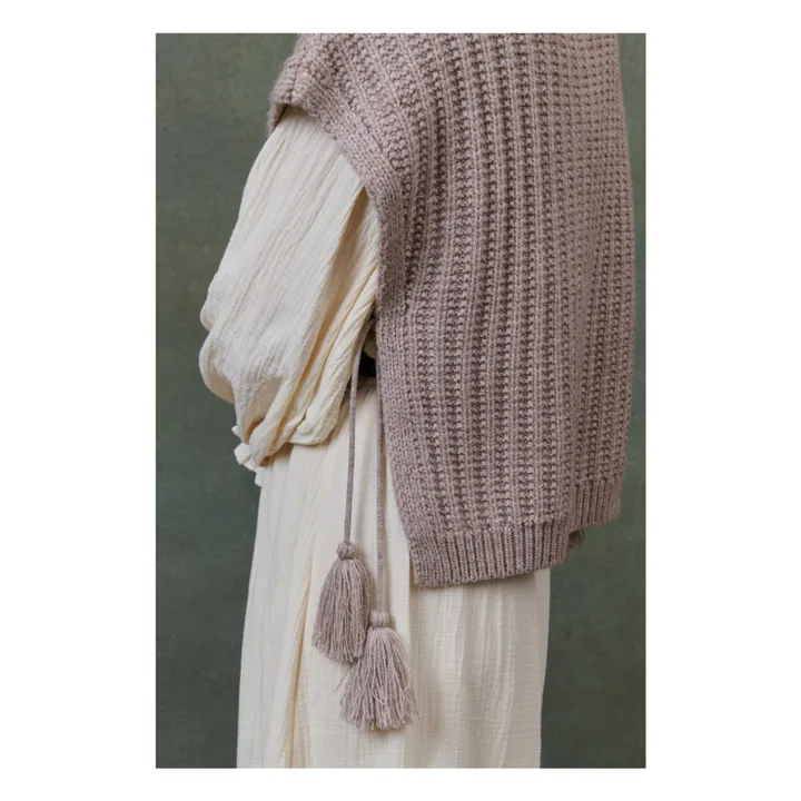 Pull Sans Manches Song - Collection Femme | Beige- Image produit n°4
