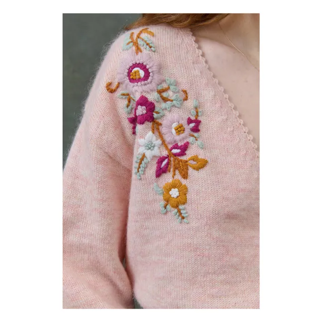 Cárdigan Lunami - Colección Mujer | Rosa empolvado