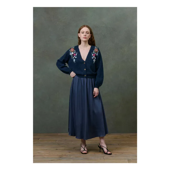 Chaleco de fibra reciclada Lunami - Colección Mujer | Azul Marino