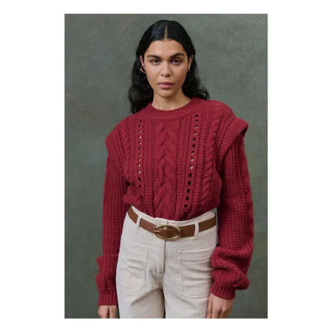 Anika Laine Pullover - Damenkollektion | Rot