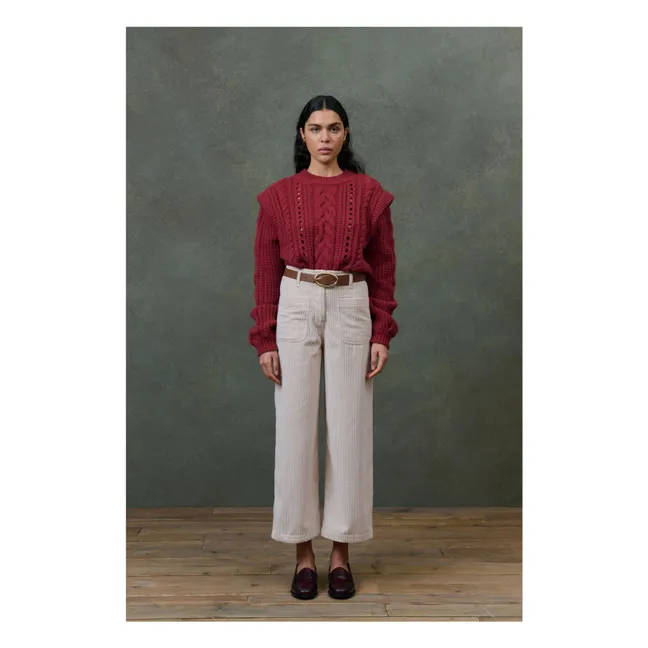 Anika Laine Pullover - Damenkollektion | Rot