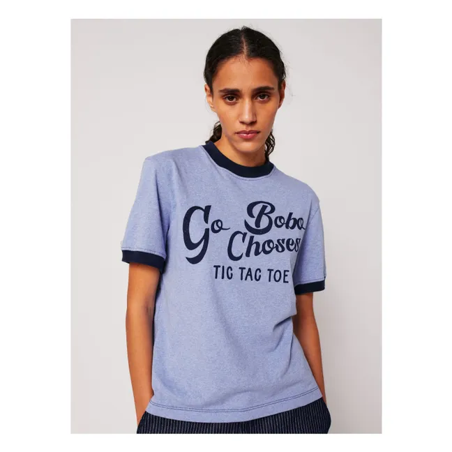 T-shirt Go Bobo Coton Bio - Collection Femme | Bleu Clair