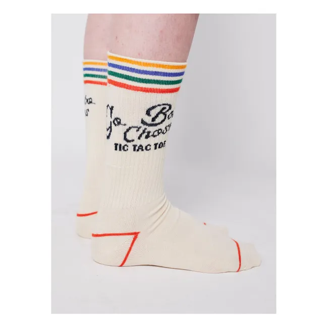 Chaussettes Go Bobo Coton Bio - Collection Femme | Blanc cassé