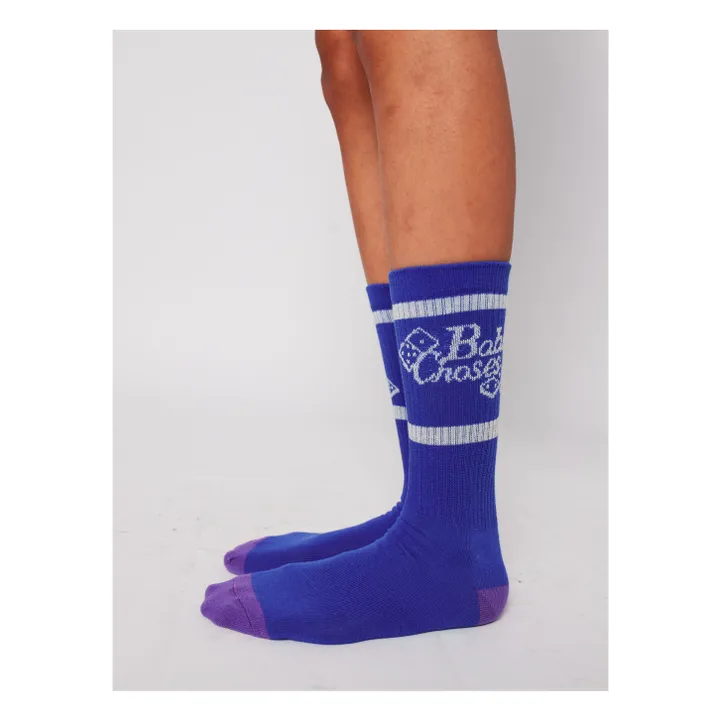 Lot de 2 Paires de Chaussettes Tic Tac Toe - Collection Femme | Bleu- Image produit n°1