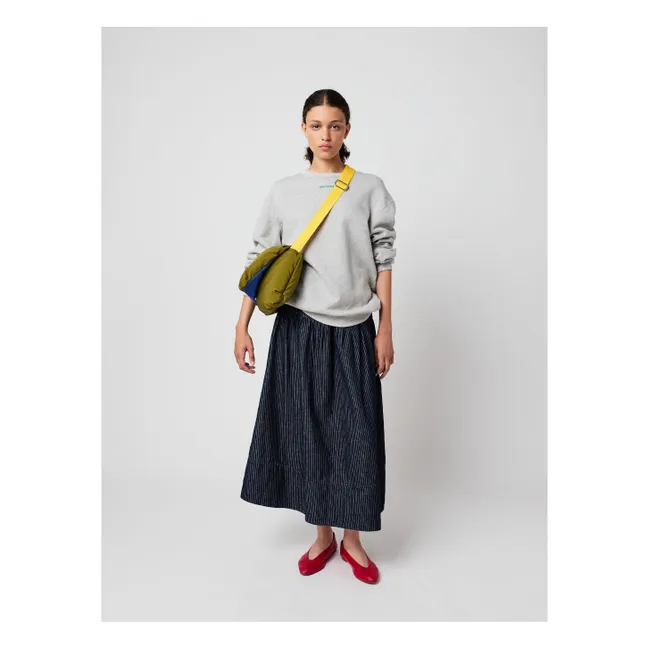 Sweat Mr Pencil Coton Bio - Collection Femme | Gris chiné clair