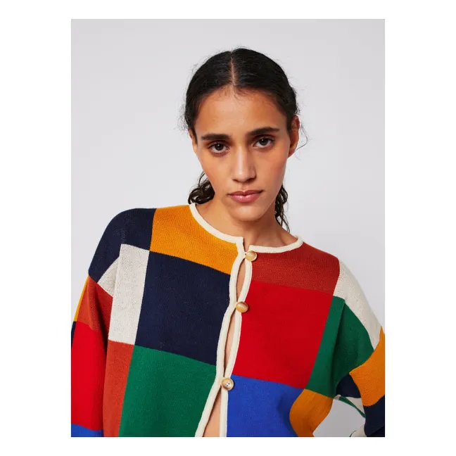 Cardigan Multicolore Coton Bio - Collection Femme | Ecru