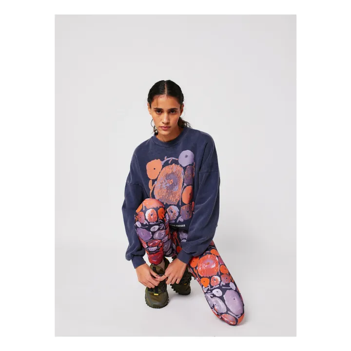 Sweat Dahlia Coton Bio et Recyclé - Collection Femme | Bleu marine- Image produit n°4