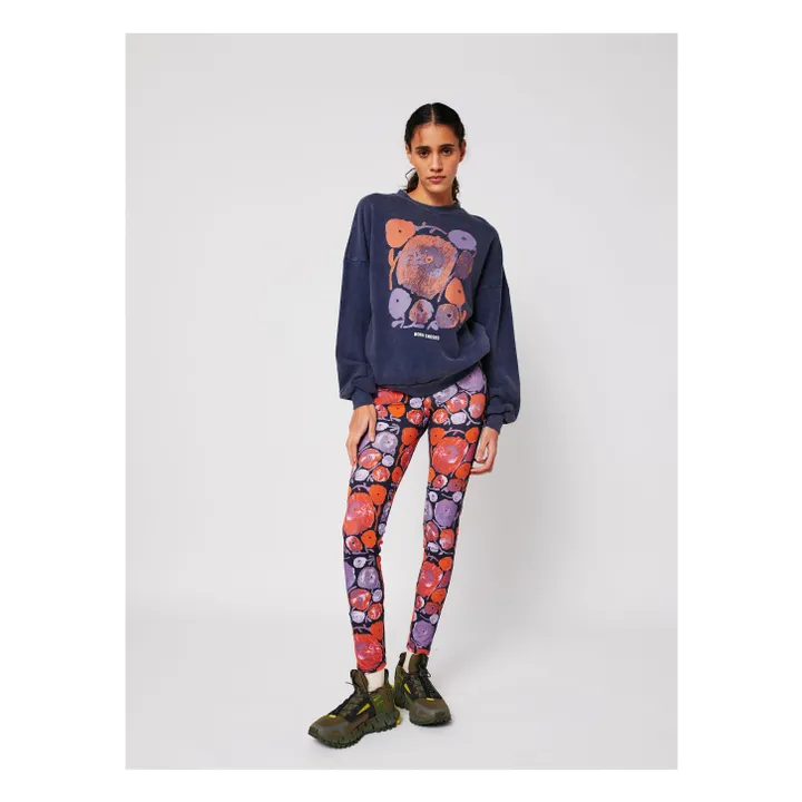 Sweat Dahlia Coton Bio et Recyclé - Collection Femme | Bleu marine- Image produit n°2