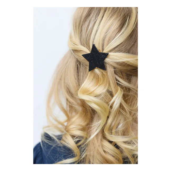 Lot de 2 Barrettes Lune | Noir