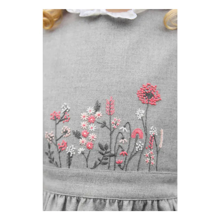 Robe Brodée | Gris- Image produit n°7
