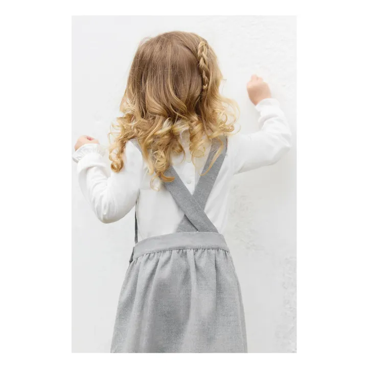 Robe Brodée | Gris- Image produit n°4