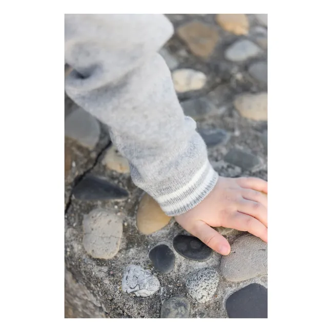 Polo Manches Longues Laine | Gris